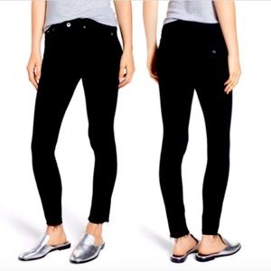 Rag & Bone Raw Hem Ankle Skinny Jeans